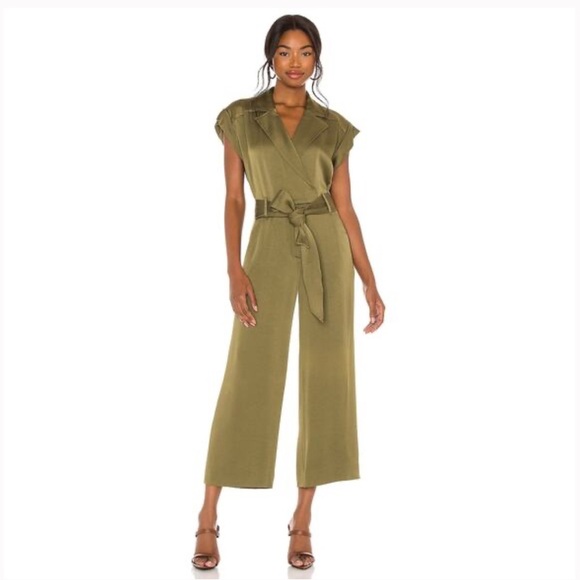Veronica Beard Pants - Veronica Beard Ophelia Olive Jumpsuit | 6